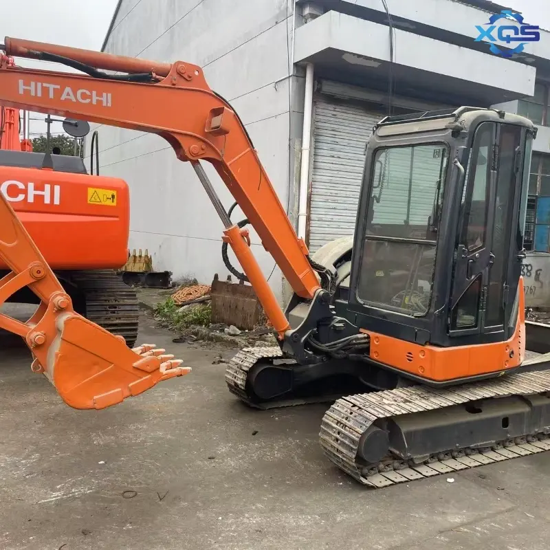 Low Price Second-hand Hitachi 55 Compact Excavator Machine for Sale