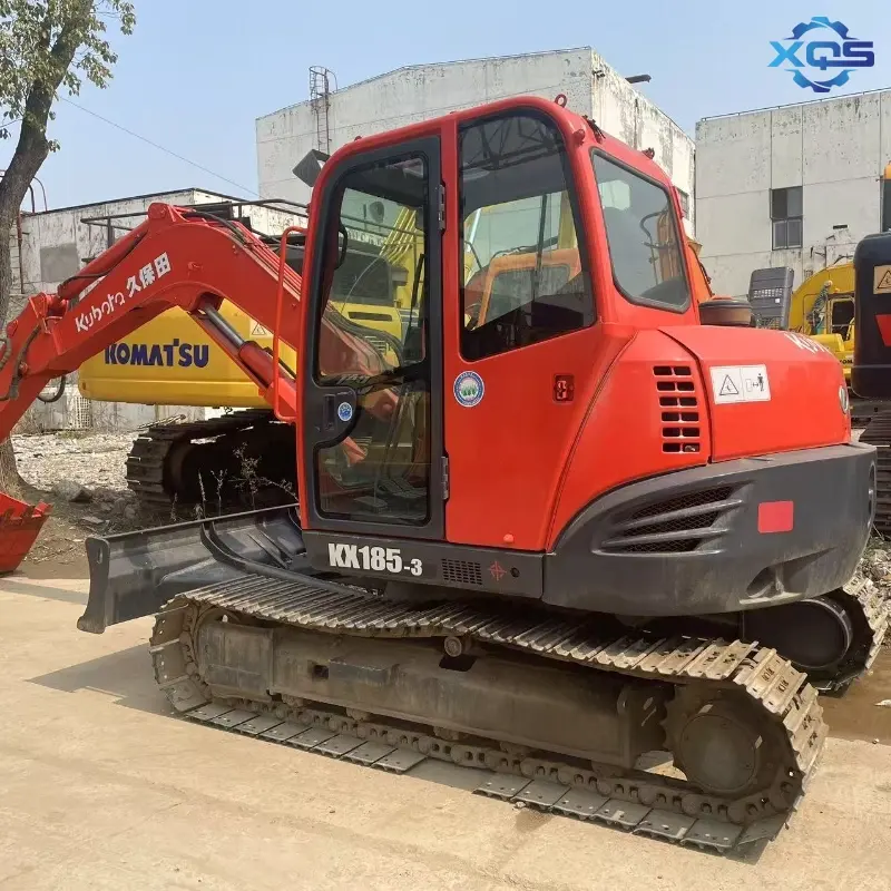 Original Brand Used Kubota KX185-3 Large Hydraulic Excavator Construction Solution